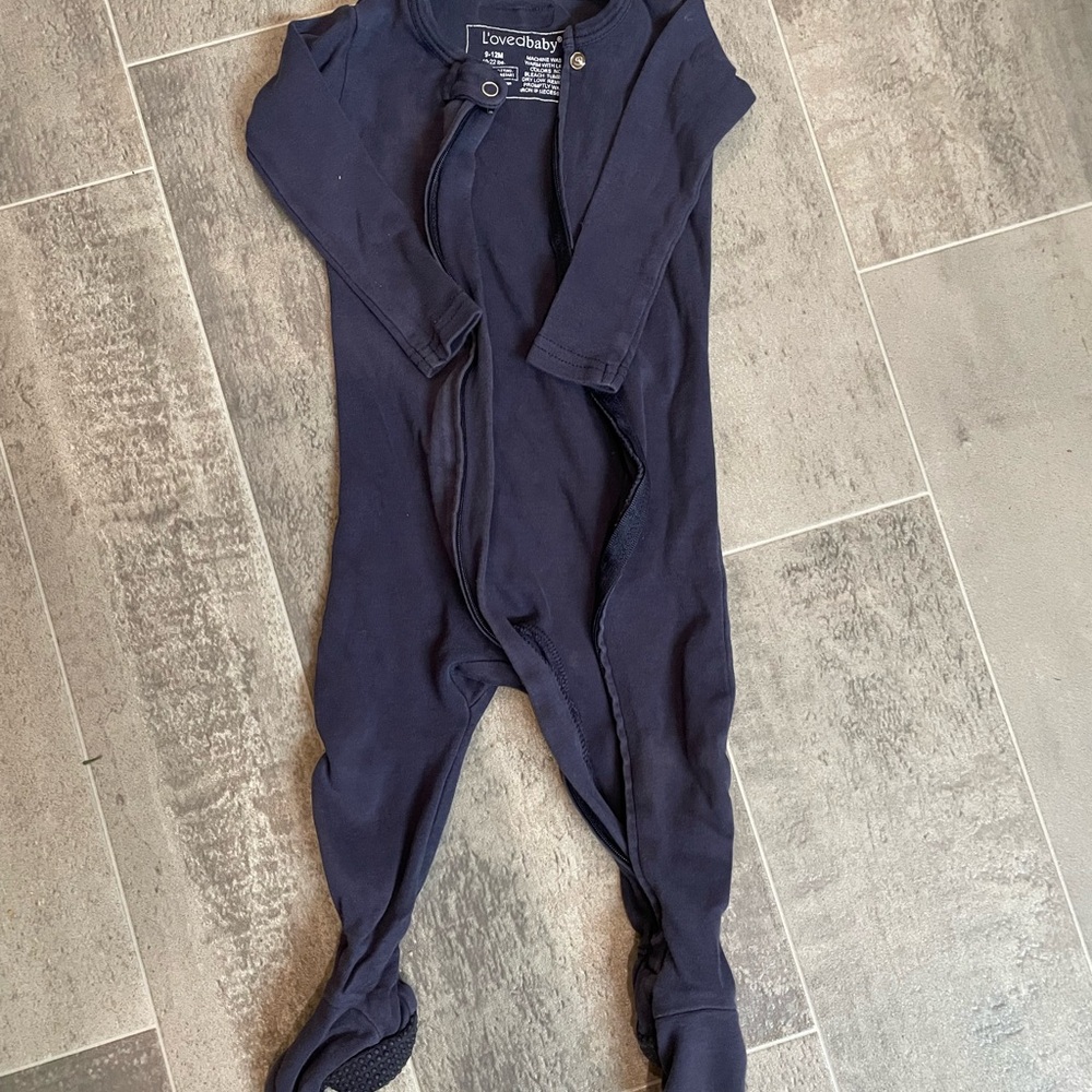 2/$10 L'ovedbaby Navy Organic Cotton Bodysuit